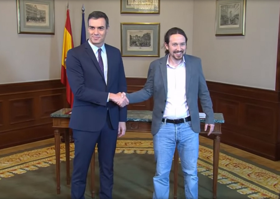 (Sánchez e Iglesias) Declaración conjunta de Pablo Iglesias y Pedro Sánchez