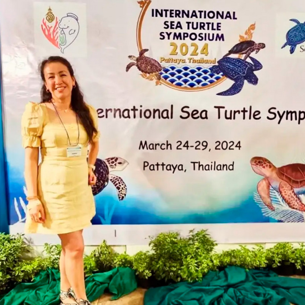 Mexicana presenta en Tailandia estudio genético de las tortugas carey