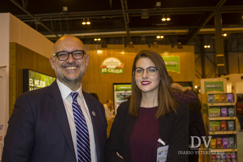 Santiago de Andrés, presidente de la Fundación Vet+i y Patricia Fernández, coordinadora de Vet+i