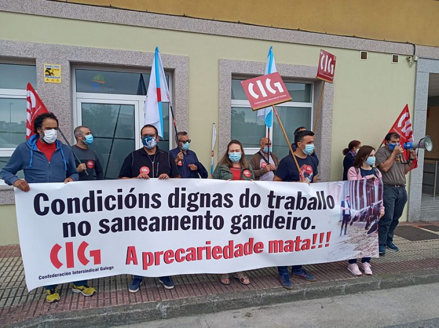 Veterinarios saneamiento ganadero manifestación galicia