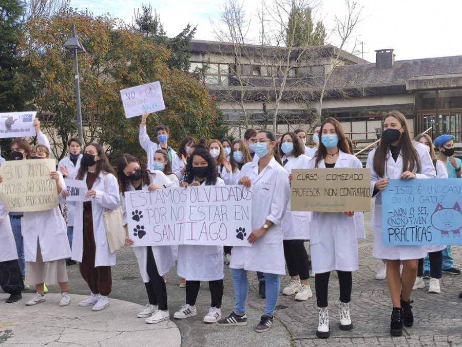 Protesta facultad veterinaria lugo