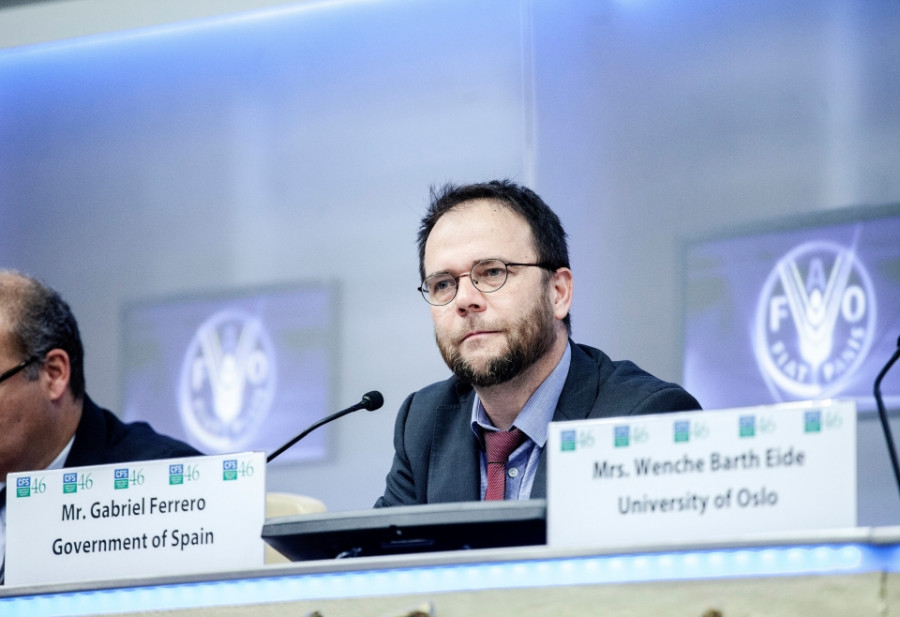 Gabriel ferrero presidente del Comité de Seguridad Alimentaria Mundial
