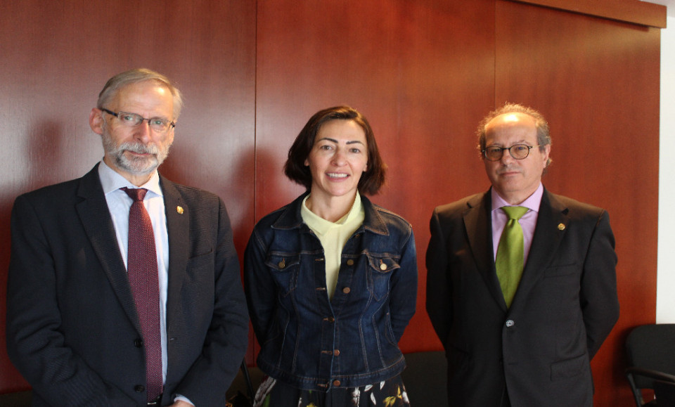 Luciano Díez, Ana Rodríguez y Víctor Lobo