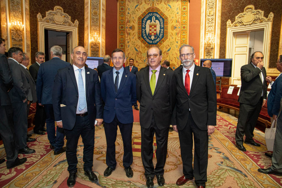 Rafael Laguens García, Rufino Álamo Sanz, Victorio Lobo Carnero y Luciano Díez