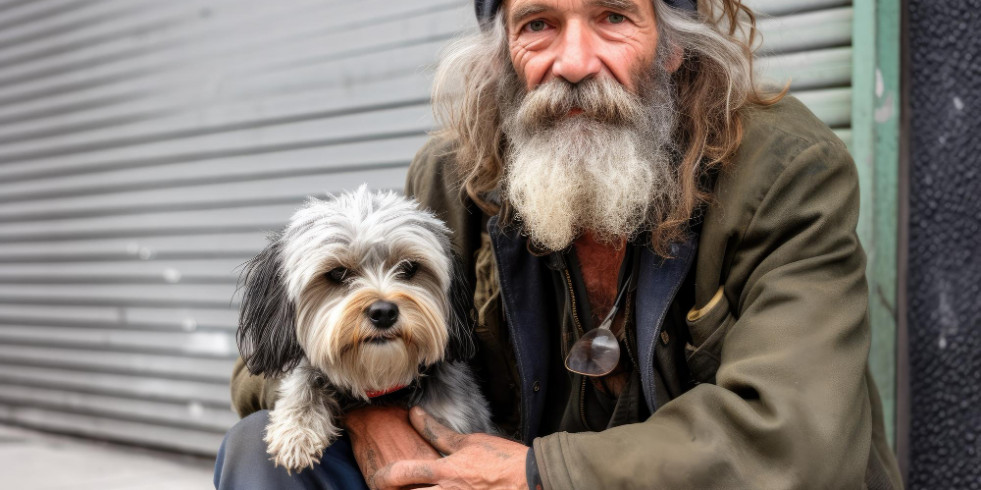 Un estudio destaca que es importante que haya suficientes servicios para personas sin hogar con animales