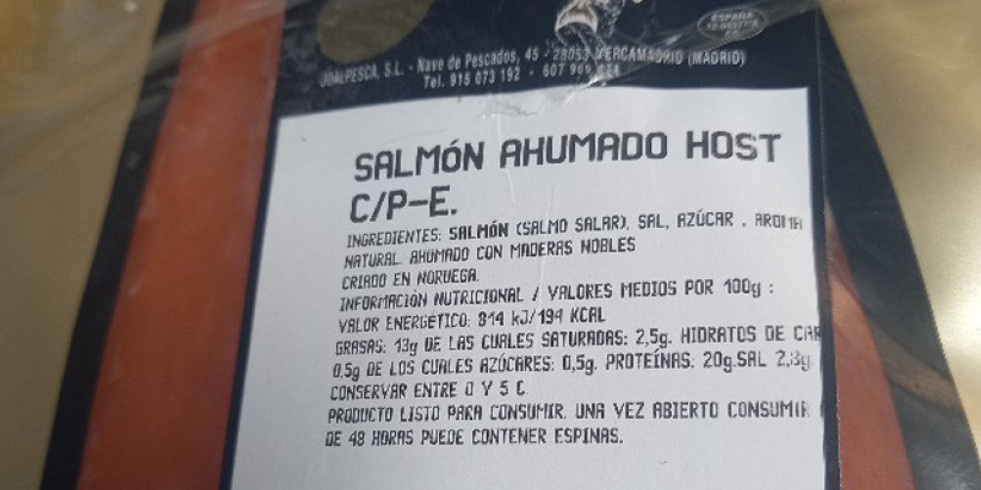 Alerta por presencia de listeria en salmón ahumado distribuido en España