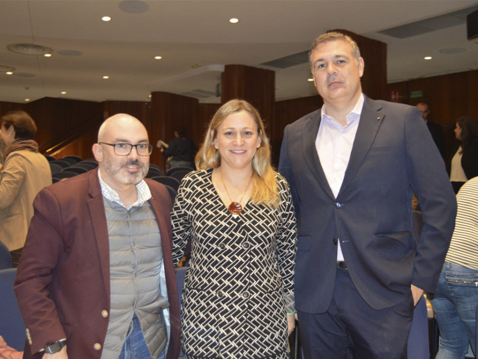 Juan Manuel Caballero, Elisa Darias Valenciano y Eduardo Asensio