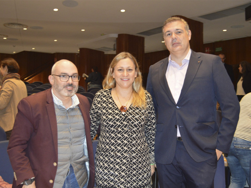 Juan Manuel Caballero, Elisa Darias Valenciano y Eduardo Asensio