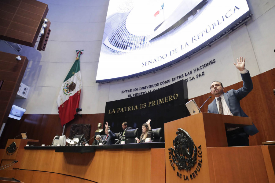 Sesión de la Cámara de Senadores de la República Mexicana