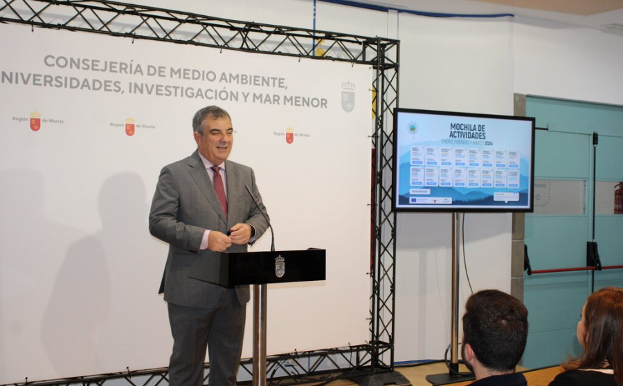 Juan María Vázquez Rojas. Consejero de Medio Ambiente, Universidades, Investigación y Mar Menor