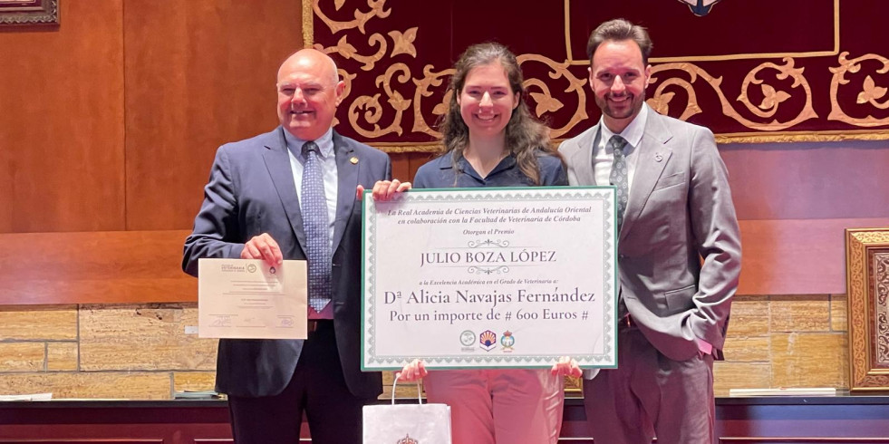Alicia Navajas, mejor expediente académico de Veterinaria de la Facultad de Córdoba
