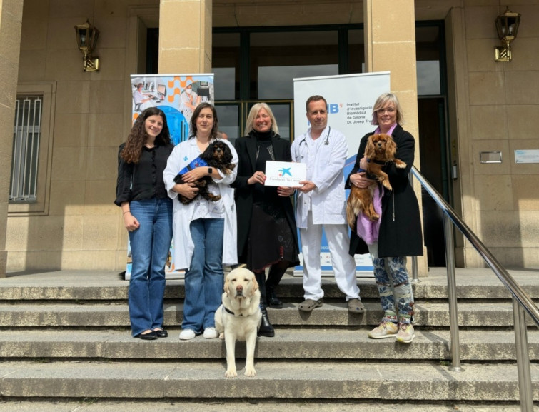 El Hospital Universitario de Girona incorpora terapia con perros para ayudar a niños con parálisis cerebral