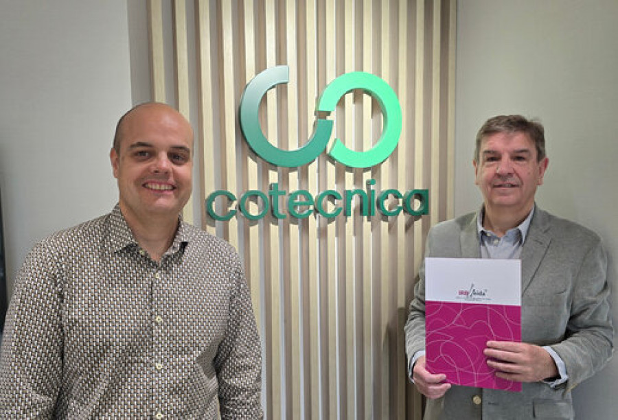 El director general, David Sánchez, con el responsable de promoción del IRBLleida Josep Maria Bosch