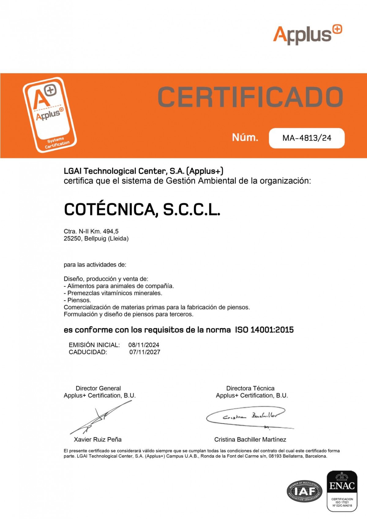 Certificado ownat 1