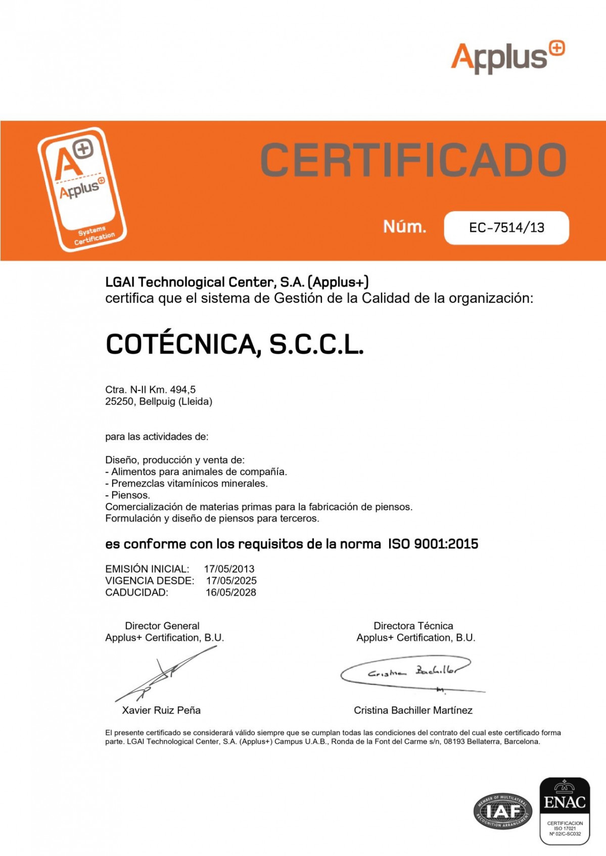 Certificado ownat 2