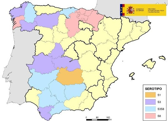 Mapa lengua azul