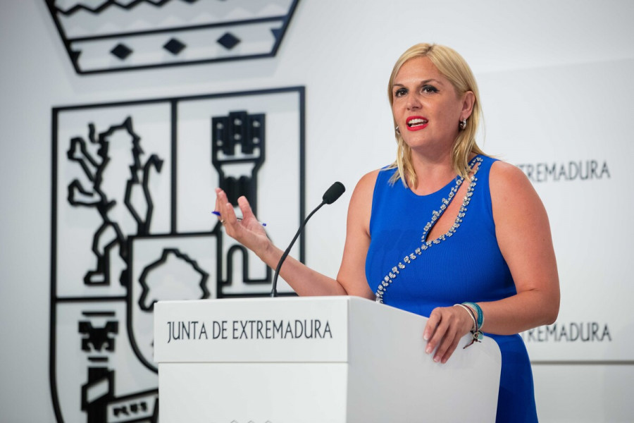 Elena Manzano, portavoz de la Junta de Extremadura.