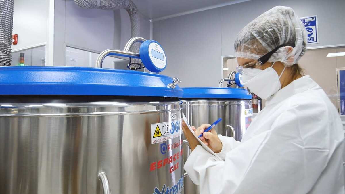 Banco de vacunas contra la fiebre aftosa de Biogénesis Bagó.